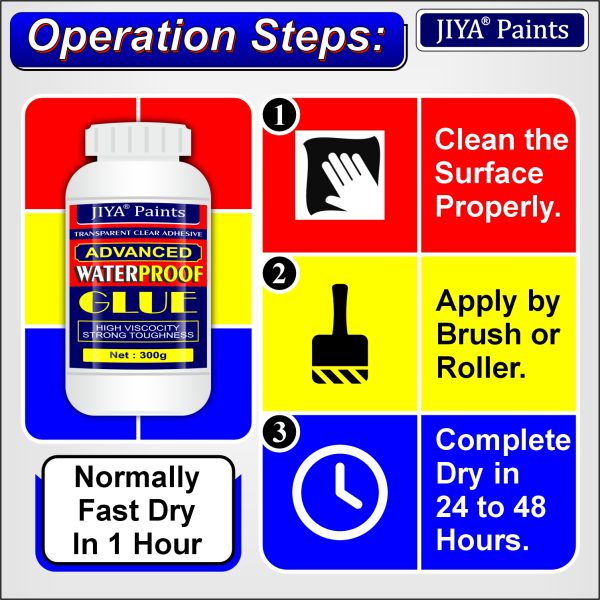 JIYA Advance Crack Seal Glue 300gm Transparent Waterproof Glue for Roof Leakage Crack Seal Agent Roof Water Leakage Solution - Image 4