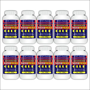 JIYA Advance Crack Seal Glue 300gm Transparent Waterproof Glue for Roof Leakage Crack Seal Agent Roof Water Leakage Solution (Pack of 10)