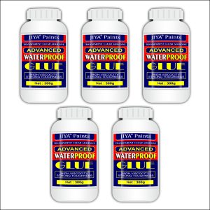 JIYA Advance Crack Seal Glue 300gm Transparent Waterproof Glue for Roof Leakage Crack Seal Agent Roof Water Leakage Solution (Pack of 5)