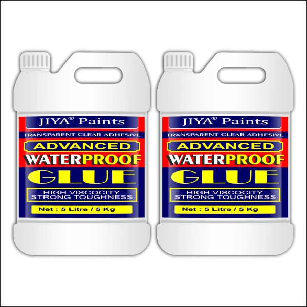 JIYA Advance Crack Seal Glue 5 Kg Transparent Waterproof Glue for Roof Leakage Crack Seal Agent Roof Water Leakage Solution (Pack of 2)