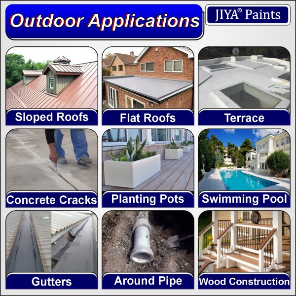 JIYA Advance Crack Seal Glue 1 Kg Transparent Waterproof Glue for Roof Leakage Crack Seal Agent Roof Water Leakage Solution (Pack of 4) - Image 8